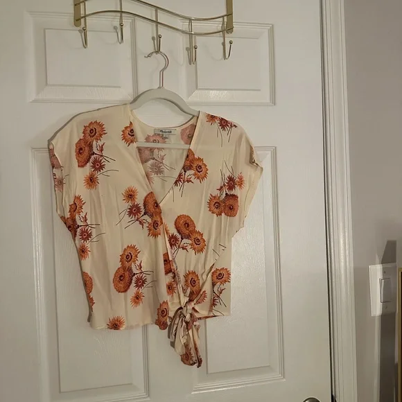 Madewell Side Tie Wrap Shirt - Picture 2 of 6